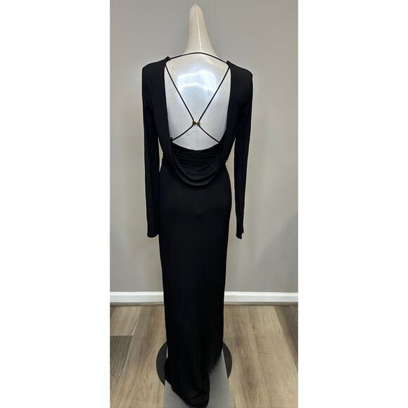 Elisabetta Franchi Red Carpet Crêpe Jersey Column Gown IT42/US6 $860 - Picture 10 of 12